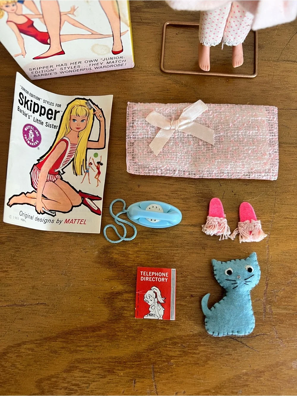 Vintage‎ 1963 Barbie Skipper Dreamtime Brunette #1909 Complete Box Japan Rare